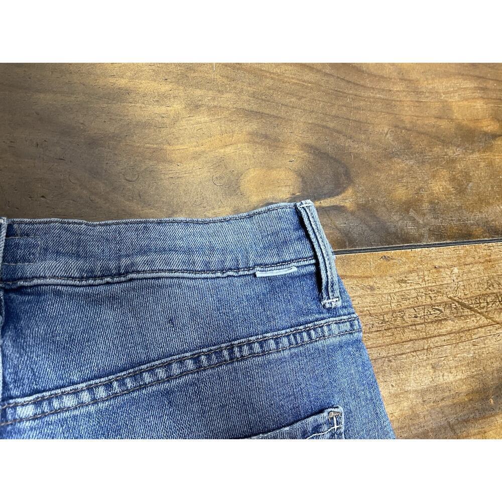 Mother Jeans High Rise Insider Crop Step Fray Size 27 Blue Scenic Route - Picture 9 of 12